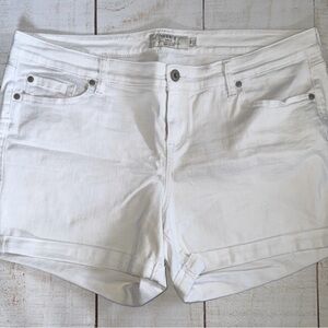 Torrid White Jean Shorts